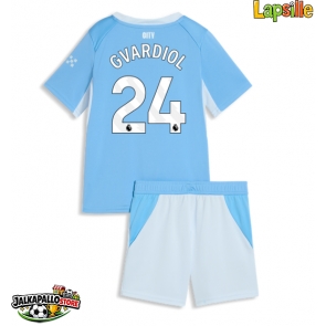 Manchester City Josko Gvardiol #24 Kotipaita Lapsille 2026-27 Lyhythihainen (+ shortsit)